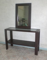 Model: GLASSY console table with mirror