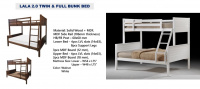 Model: LALA 2.0 BUNK BED (48"/54")