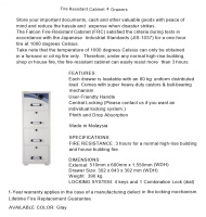 Model: FIRE RESISANT CABINET 4 DRAWERS