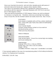 Model: FIRE RESISANT CABINET 3 DRAWERS