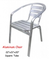 Model: ALUMINUM CHAIR square tube